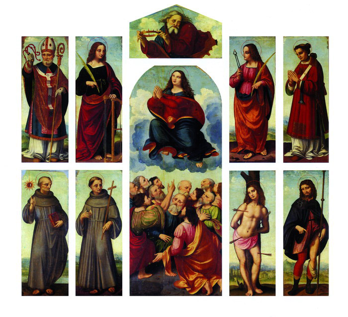 polittico oggiono marco sant'eufemia assunta assunzione