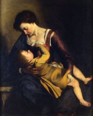 Madonna dello svezzamento di Orazio Gentileschi Brera