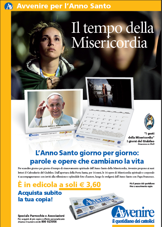Avvenire_Calendario Giubileo