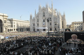 Piazza Duomo beatificazione don Gnocchi