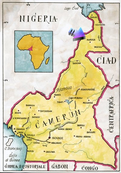 cartina Camerun